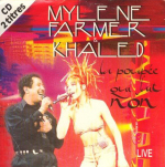 Mylène Farmer en duo avec Khaled La poupée qui fait non (Live)CD Single France Pochette recto