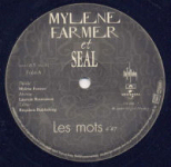 Mylène Farmer et Seal Les mots Maxi 45 Tours France