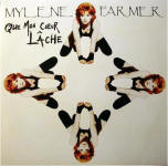 Mylène Farmer Que mon coeur lâche 45 Tours France Pochette recto