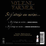 Mylène Farmer Si j'avais au moins... CD Single France