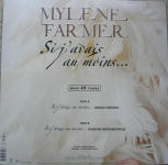 Mylène Farmer Si j'avais au moins... Maxi 45 Tours France Pochette verso