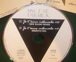 Mylène Farmer Je t'aime mélancolie CD Promo France