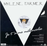 Mylène Farmer Je t'aime mélancolie Maxi 45 Tours France 