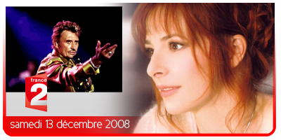 Mylène Farmer invitée de Johnny Hallyday le 13 décembre 2008