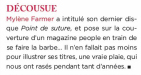 Mylène Farmer Presse Préférences mag Septembre 2008