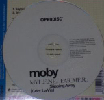 Moby & Mylène Farmer Slipping Away (Crier La Vie) CD Single France 