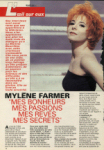 Mylène Farmer - Télé 7 Jours - Programmes du 07 au 13 mars 1992