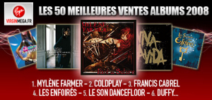 virginmega.fr meilleures ventes 2008