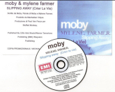 Mylène Farmer Moby Slipping away Crier la vie CD Promo Italie