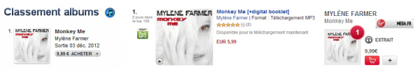 Mylène Farmer Monkey Me Première journée