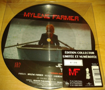 Mylène Farmer Je te dis tout 45 Tours Picture Disc