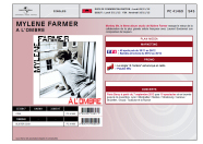 Mylène Farmer À l'ombre Bon de précommande France