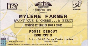 Avant que l'ombre... à Bercy - Billets (Tickets)