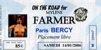 Mylène Farmer Avant que l'ombre... à Bercy Billet