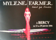 Mylène Farmer Avant que l'ombre... à Bercy Invitation cocktail