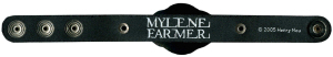 Mylène Farmer Merchandising Avant que l'ombre... à Bercy Bracelet Cuir