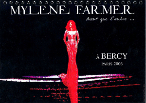 Mylène Farmer Avant que l'ombre... à Bercy Roadbook