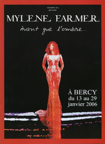 Mylène Farmer - Affiche Avant que l'ombre... à Bercy