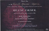 Carton invitation conférence presse Mylène Farmer 2004