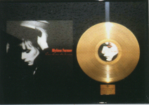 Mylène Farmer Disque d'Or Cendres de lune