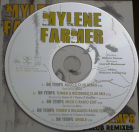 Mylène Farmer Du Temps CD Promo Club Remixes France