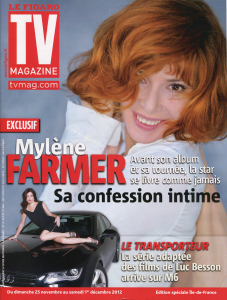 Mylène Farmer TV Magazine 23 novembre 2012