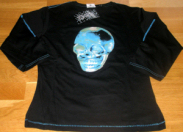 Mylène Farmer Merchandising Tour 2009 T-Shirt Manches Longues Skull Femme