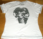 Mylène Farmer Tour 2009 T-Shirt Skull Blanc Femme