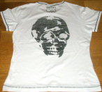 Mylène Farmer Merchandising Tour 2009 T-Shirt Skull Blanc Femme