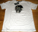 Mylène Farmer Merchandising Tour 2009 T-Shirt Skull Blanc Homme