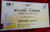 Mylène Farmer Tour 2009 Ticket