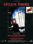 Mylène Farmer Tour 89 Affiche concerts Palais Sports Paris