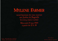 Mylène Farmer Tour 89 Invitation