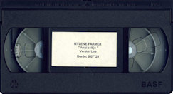 Mylène Farmer & Ainsi sit je Live VHS Promo France