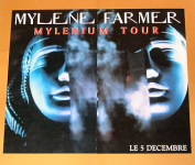 Mylène Farmer Mylenium Tour Plan Promo avec erreur d'impression