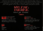 Mylène Farmer Avant que l'ombre... à Bercy Plan Promo