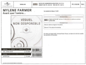 Mylène Farmer Avant que l'ombre Live Bon de precommande France