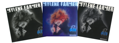 Mylène Farmer Bleu Noir Single Supports