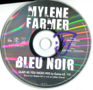 Mylène Farmer Bleu Noir CD Promo Remix France