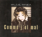 Mylène Farmer & Comme j'ai mal CD Promo Digipak France