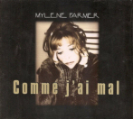 Mylène Farmer Comme j'ai mal CD Promo Digipak France