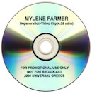 Mylène Farmer Dégénération DVD Promo Grèce 