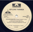 Mylène Farmer Désenchantée 45 Tours Promo UK