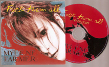 Mylène Farmer Fuck them all CD Promo France