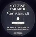 Mylène Farmer Fuck them all Maxi Vinyle Promo Monoface France