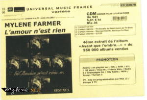 Bon de précommande (CD Maxi)