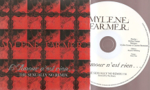 Mylène Farmer L'Amour n'est rien... CD Promo Remix France