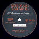 Mylène Farmer L'Amour n'est rien... Maxi 45 Tours Promo France