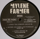 Mylène Farmer Lonely Lisa Maxi 33 Tours France 1