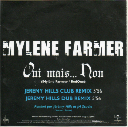 Mylène Farmer Oui mais... Non CD Promo Club Remix